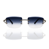 Sunglasses with purple gradient lenses